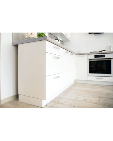 Ensemble Cuisine en L VITA CLASSIC LINE blanc brillant