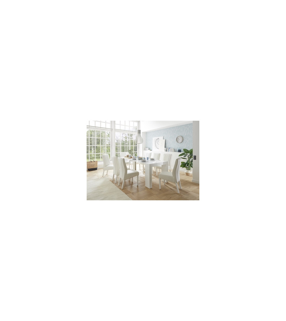 Console extensible FRANCESCA blanc 46x78x90cm Console extensible FRANCESCA blanc 46x78x90cm