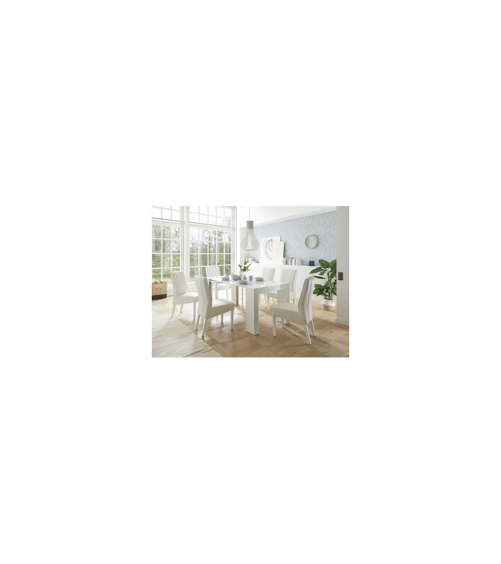 Console extensible FRANCESCA blanc 46x78x90cm Console extensible FRANCESCA blanc 46x78x90cm