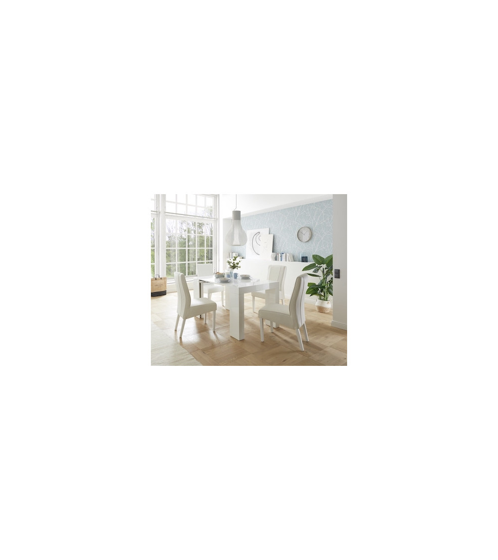 Console extensible FRANCESCA blanc 46x78x90cm Console extensible FRANCESCA blanc 46x78x90cm