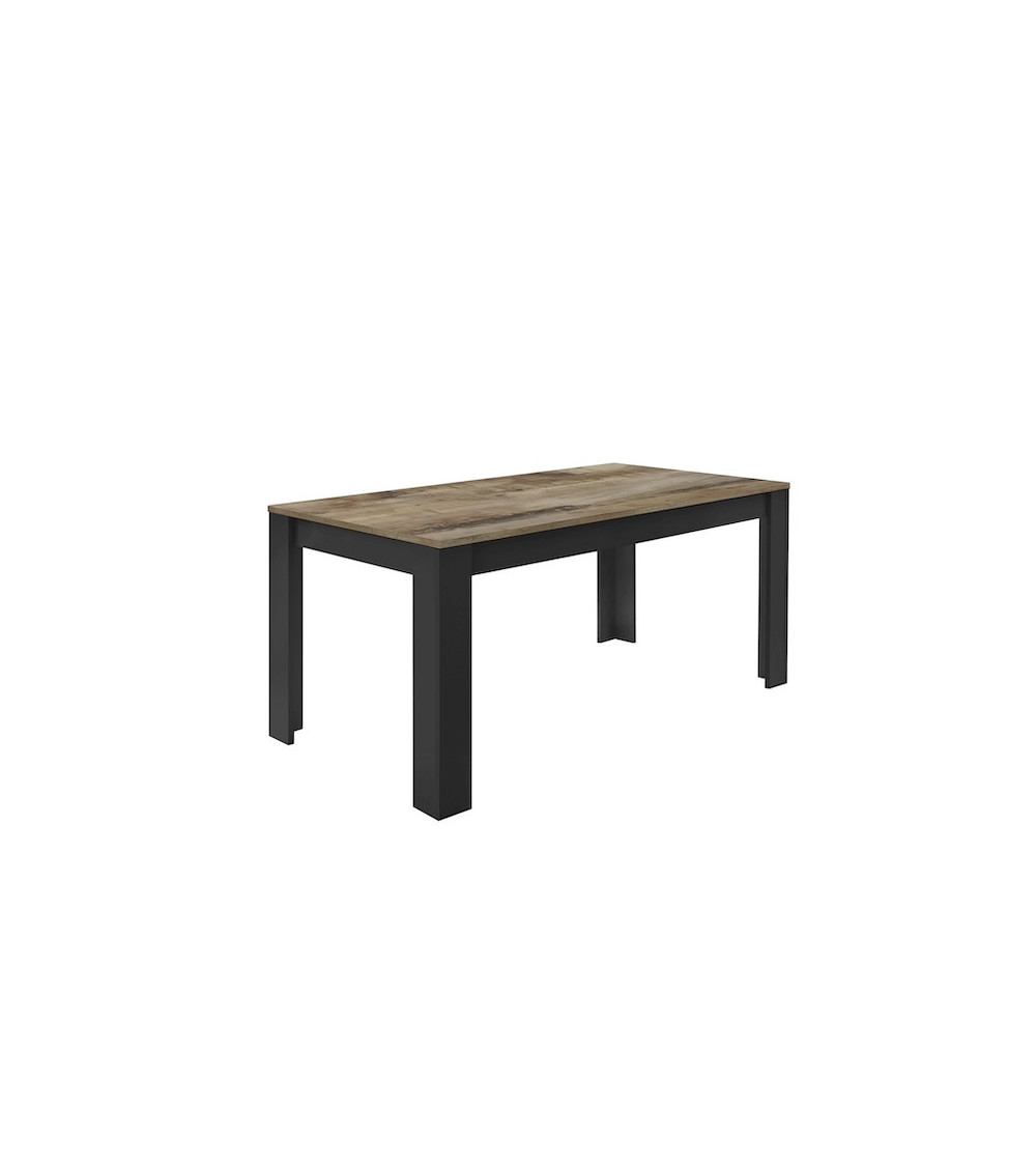 Mesa BASIC negro mate/Pero 180 x 79 x 90 cm