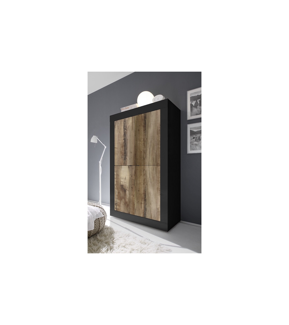 Argentier BASIC noir mat/pero 102 x 162 x 43 cm Argentier BASIC noir mat/pero 102 x 162 x 43 cm
