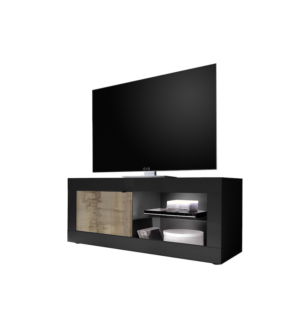 Meuble TV BASIC noir mat/pero 102 x 162 x 43 cm Meuble TV BASIC noir mat/pero 102 x 162 x 43 cm