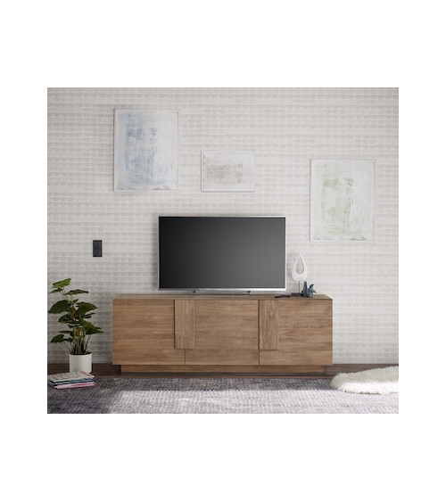 Meuble TV 3 portes JUPITER bois mercure 182 cm