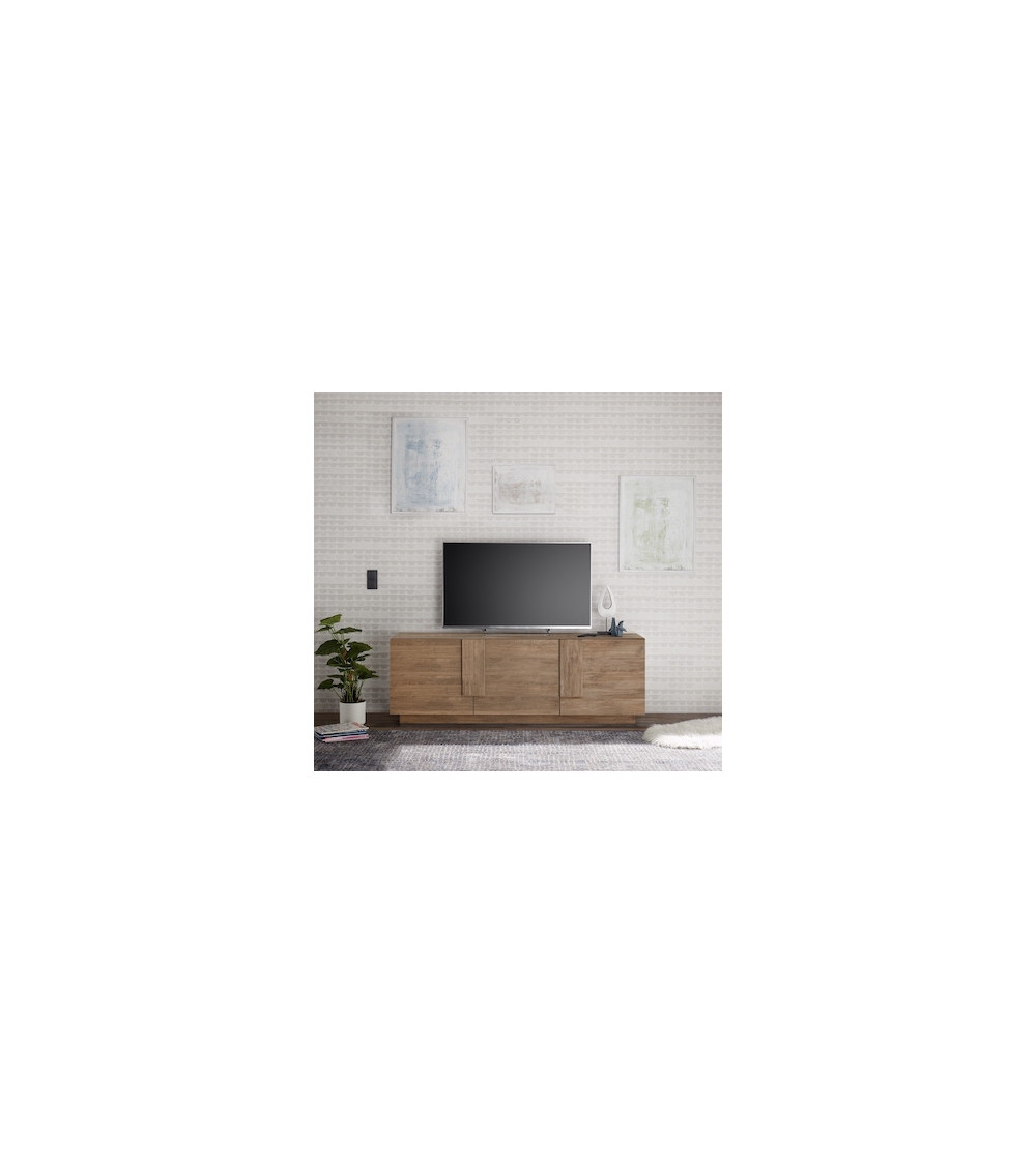 Meuble TV 3 portes JUPITER bois mercure 182 cm