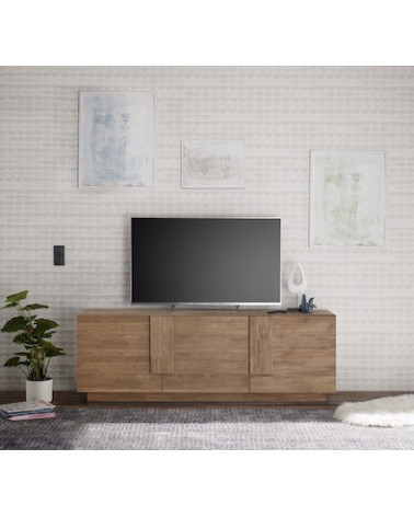 Meuble TV 3 portes JUPITER bois mercure 182 cm