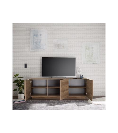 Meuble TV 3 portes JUPITER bois mercure 182 cm