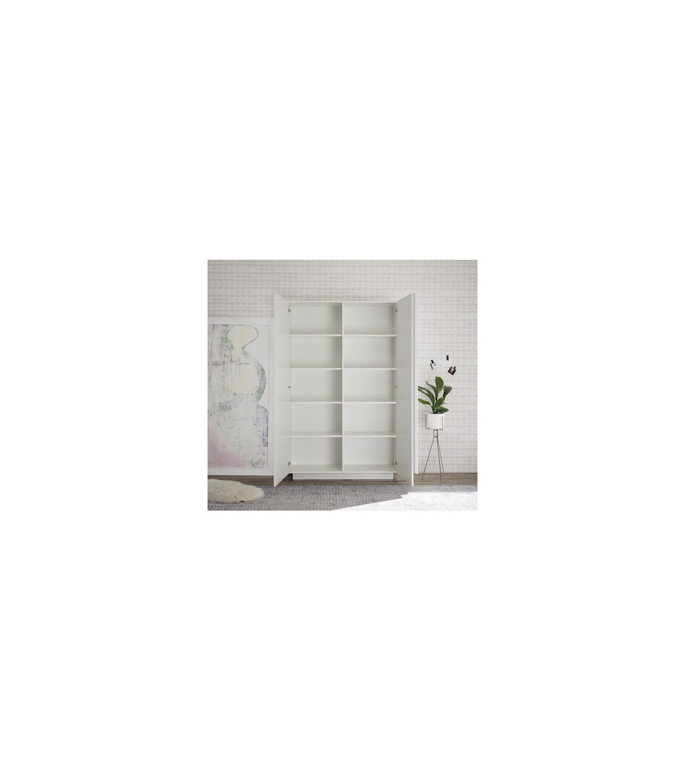 Argentier 2 portes JUPITER blanc laqué brillant 120 cm Argentier 2 portes JUPITER blanc laqué brillant 120 cm