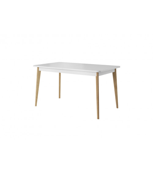 Dyon Basic tavolo cucina allungabile bianco lucido legno 90x137-185cm