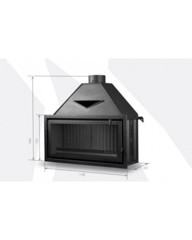 Insert de cheminée 110 Classic 11-19kW