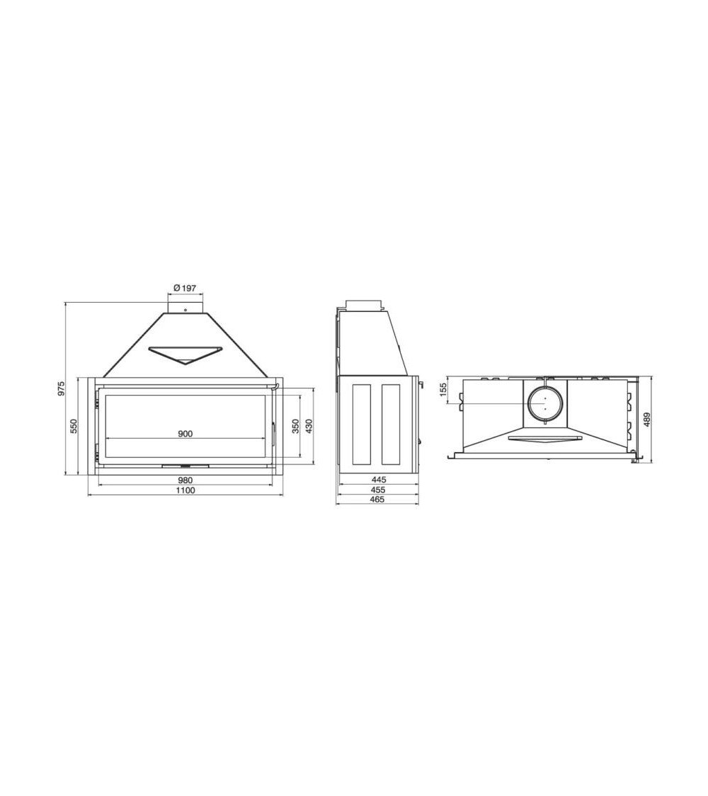 Insert de cheminée 110 Classic 11-19kW Insert de cheminée 110 Classic 11-19kW