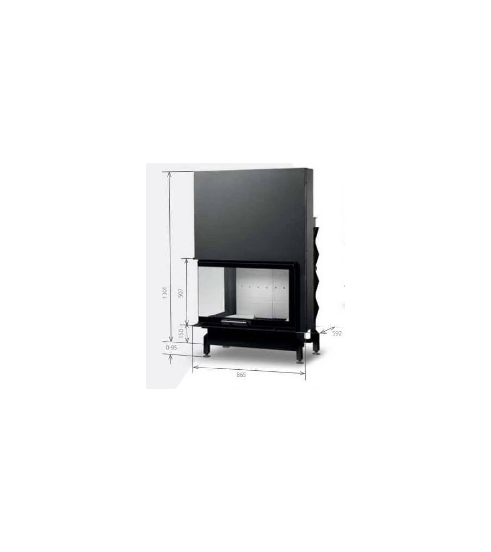 Insert de cheminée 90 EVO CGL LD d200 87 CM 8-14kW