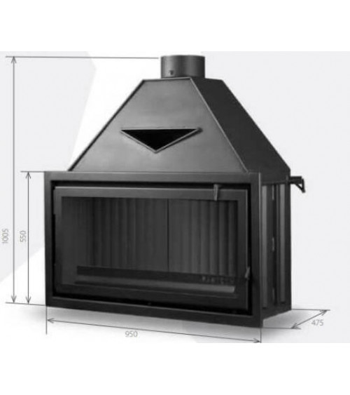 Insert de cheminée 95 CM Classic d200 9-15kW
