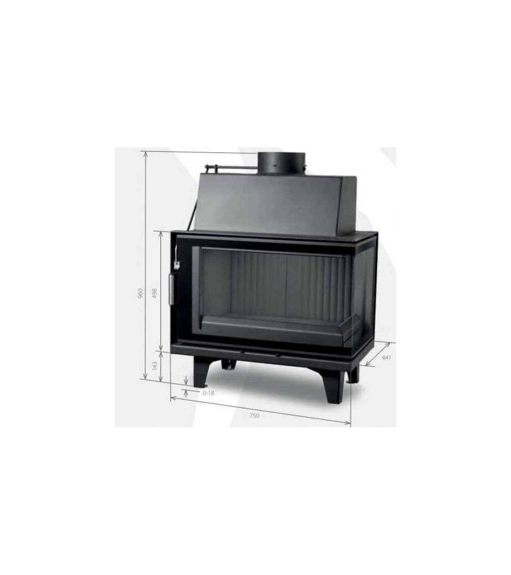 Insert de cheminée 75 CM B CGR d200 5-9 kW