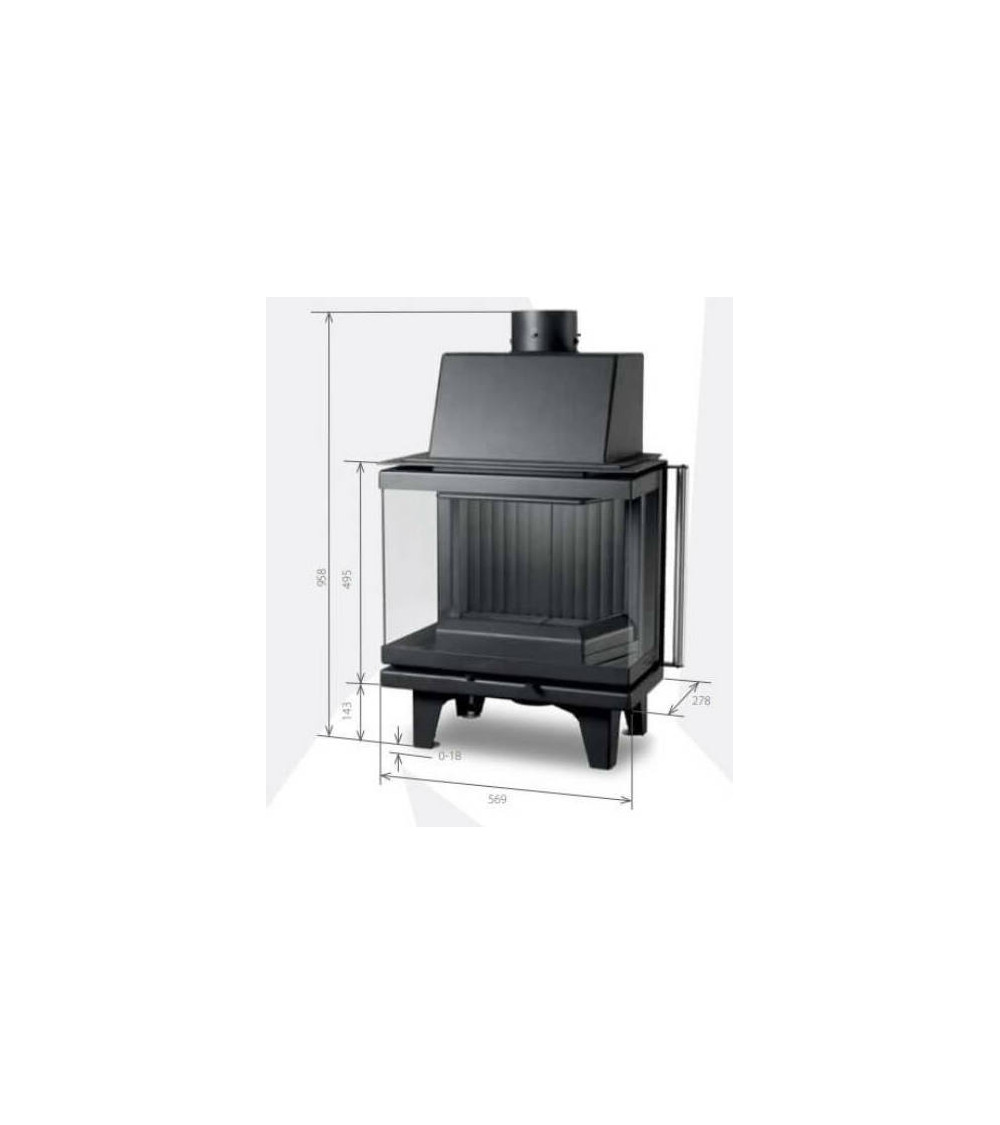Inserto para chimenea 60 BU d150 57 CM 4-6 kW Inserto para chimenea 60 BU d150 57 CM 4-6 kW
