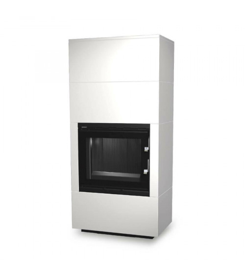 Insert de cheminée 60 BU meuble blanc 2 + 2 57x180 CM 4-6 kW
