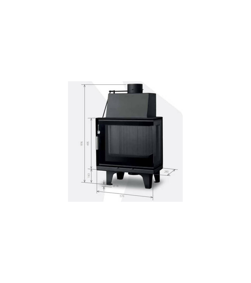 Insert de cheminée 60 B CGR d150 57 CM 4-6kW