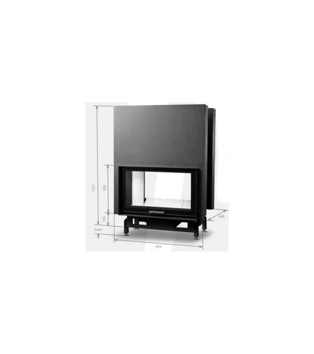 Inserto para chimenea 130 EVO LD TUNNEL d200 126 CM 8-14kW diseño de alta gama Inserto para chimenea 130 EVO LD TUNNEL d200 126 CM 8-14kW diseño de alta gama