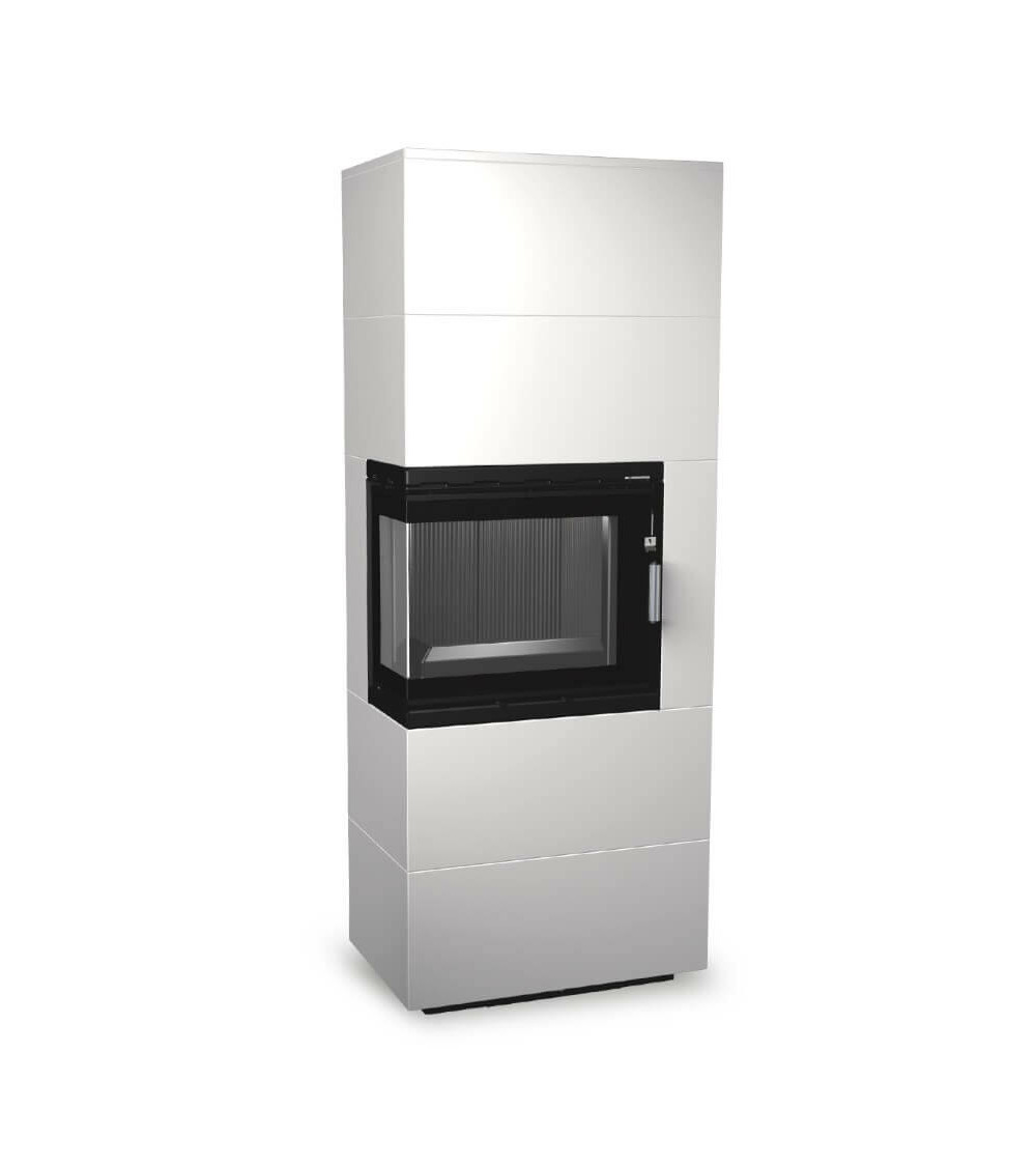 Insert de cheminée 60 BCG L meuble blanc 2+2 70x180 CM 4-6 kW