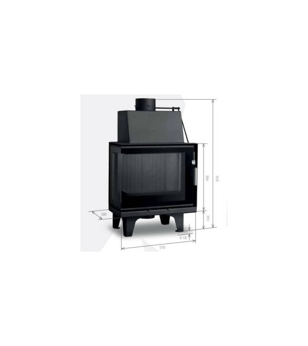 Insert de cheminée 60 B CGL d150 57 CM 4-6kW Insert de cheminée 60 B CGL d150 57 CM 4-6kW
