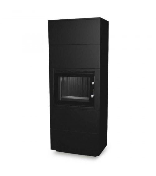 Inserto para chimenea 60 B mueble negro 2+2 70x179 CM 4-6 kW