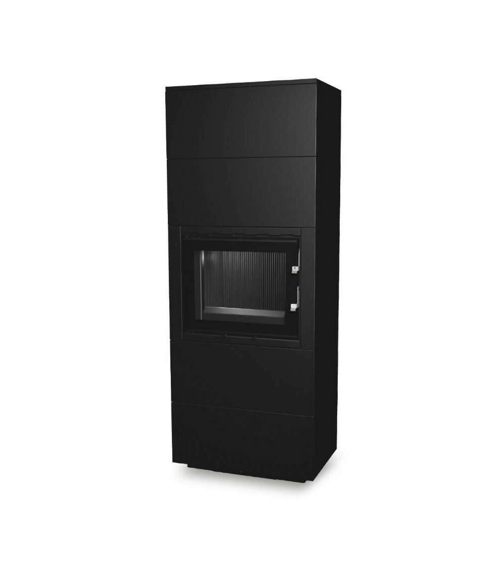 Insert de cheminée 60 B meuble noir 2+2 70x179 CM 4-6 kW Insert de cheminée 60 B meuble noir 2+2 70x179 CM 4-6 kW