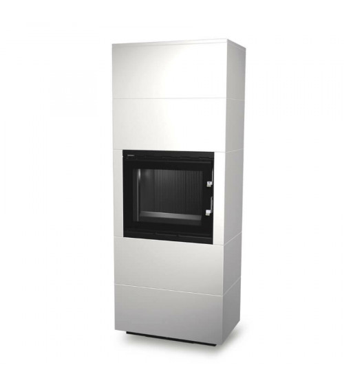 Insert de cheminée 60 B meuble blanc 2+2 70x179 CM 4-6 kW