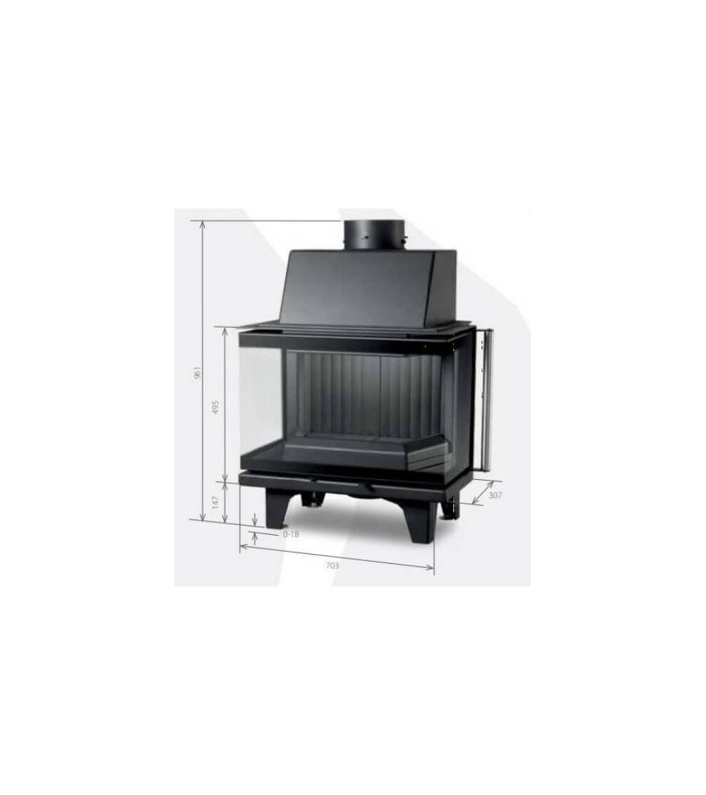 Insert de cheminée 70 BU 71 CM 4-7 kW