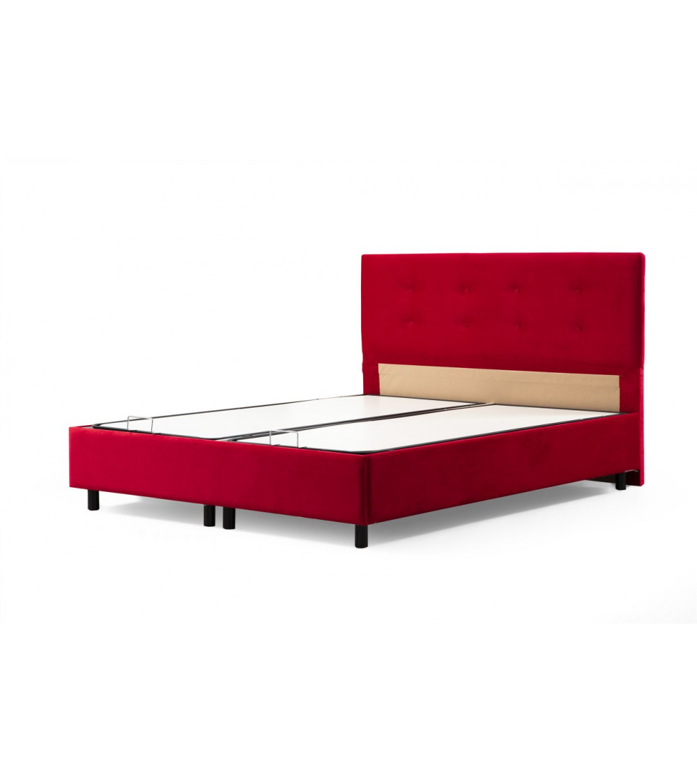 Cama cofre + cabecero AMOUR 160x200 cm rojo