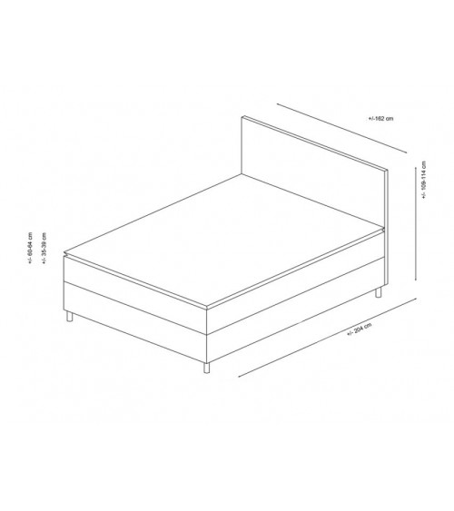 Cama cofre + cabecero ORILA 160x200 cm