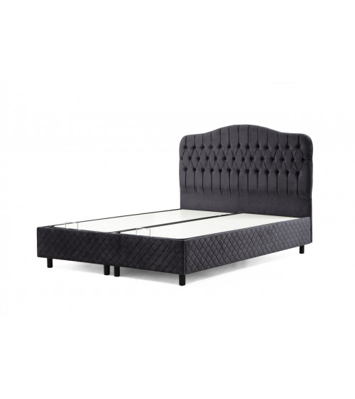 Cama cofre + cabecero VASSI 160x200 cm antracita