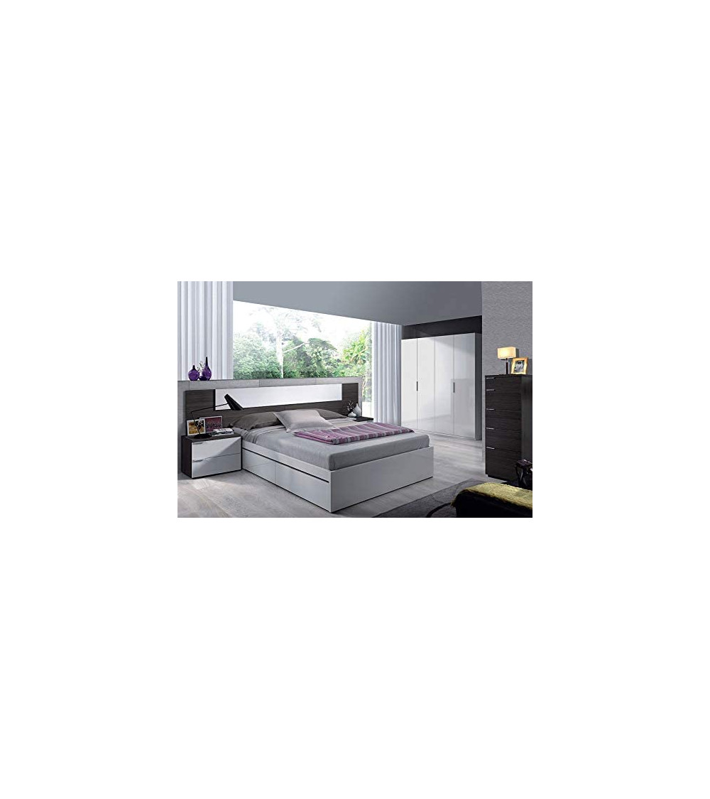 Armoire 4 Portes blanc brillant 180x200 cm Armoire 4 Portes blanc brillant 180x200 cm