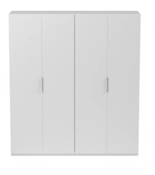 Armoire 4 Portes blanc brillant 180x200 cm