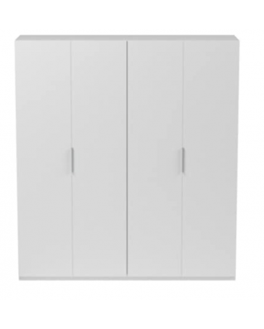 Armoire 4 Portes blanc brillant 180x200 cm