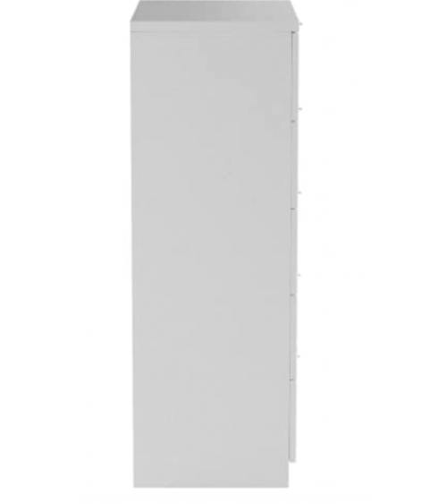 Commode 5 tiroirs blanc artik 60 x 110 x 40 cm