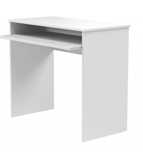 Bureau avec tablette extractible 90 x 54 x 79 cm blanc artik