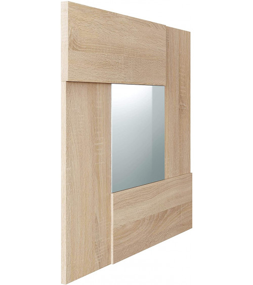 Mueble de entrada/Consola con espejo roble canadian