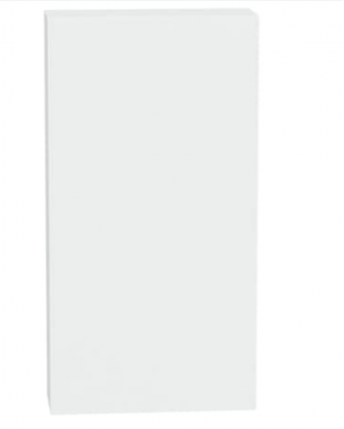 Librería 4 estantes + 2 puertas 94 x 35 x 181 cm blanco artik-blanco pulido