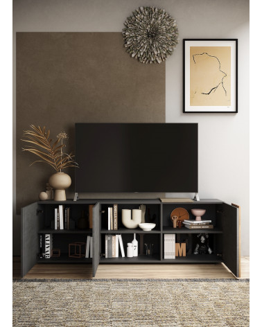 Mueble TV 3 puertas VENUS Titán/Mercurio 181 cm