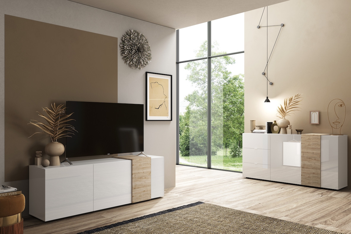 MUEBLE TV CUBE CON CAJONES - Stylo Home