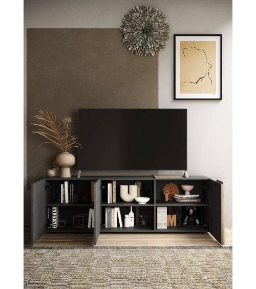 Mueble TV 3 portes VENUS Titán/Kadiz 181 cm