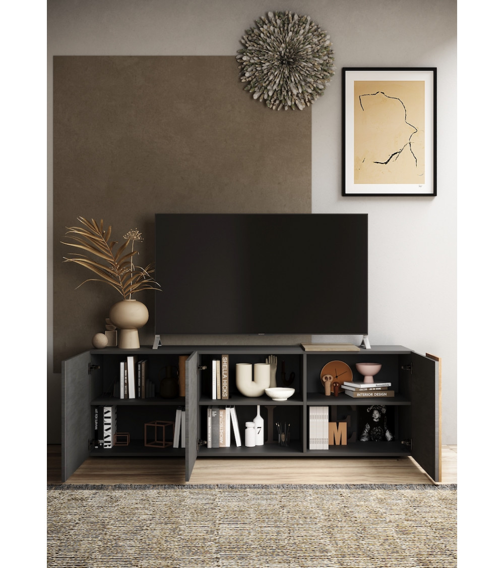 Meuble TV 3 portes VENUS Titán/Kadiz 181 cm Meuble TV 3 portes VENUS Titán/Kadiz 181 cm