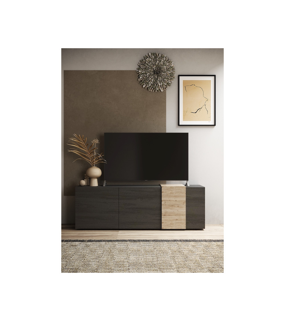 Mueble TV 3 portes VENUS Titán/Kadiz 181 cm