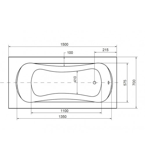 Bagno VANESSA 130/140/150/160/170 X 70 cm 