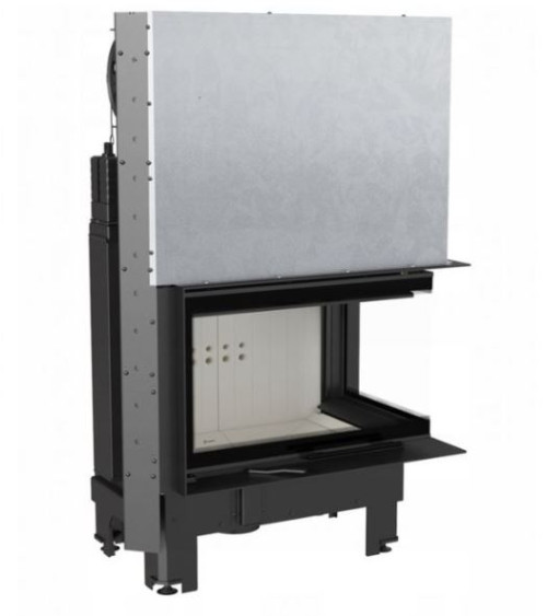 Insert cheminée MBM 10 vitre à droite ouverture relevable
