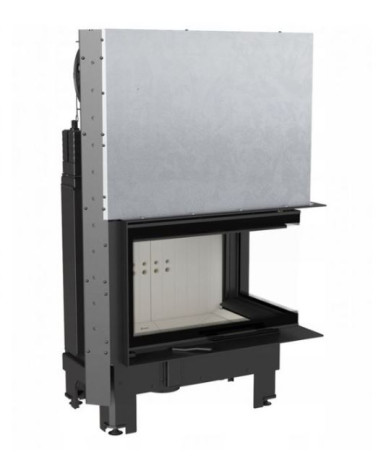 Insert cheminée MBM 10 vitre à droite ouverture relevable