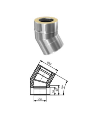 Kit conduit cheminée simple paroi de 14 m Ø 130/160/180/200 mm