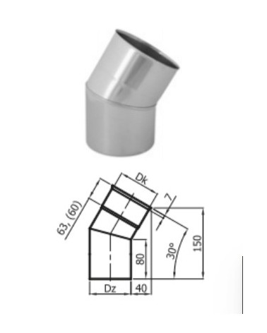 Kit conduit cheminée simple paroi de 12 m Ø 130/160/180/200 mm