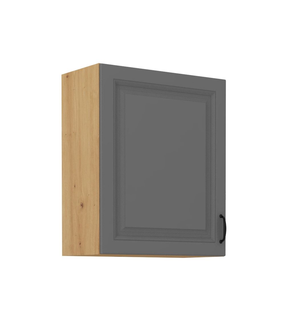 Conjunto muebles de cocina de esquina STILO gris arcilla/roble artisan  210x350 cm