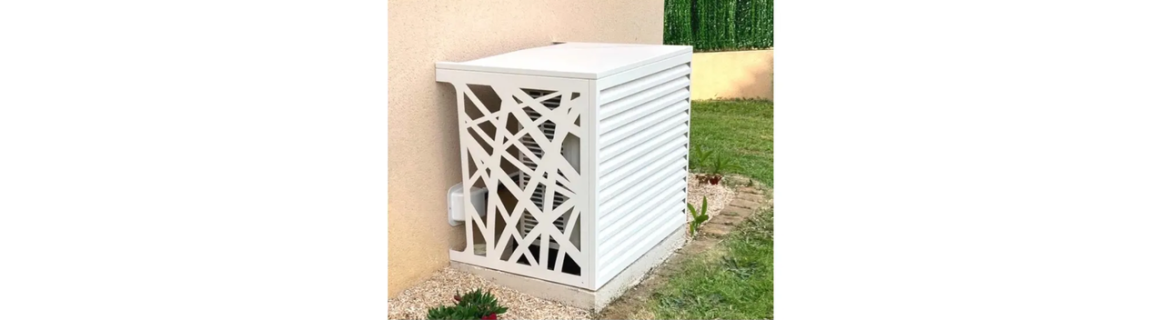 Cache climatiseur aluminium